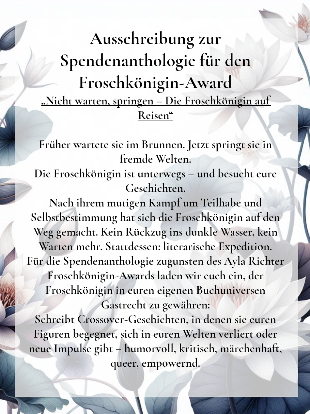 Die Bilder zur Ausschreibung